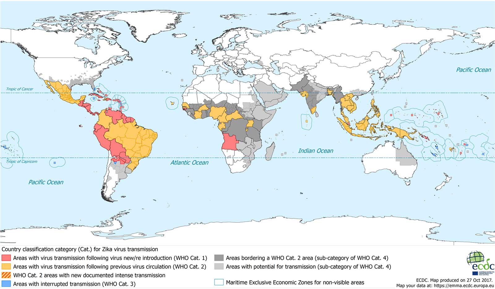 Ausbreitung des Zika-Virus